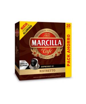 Cafe Marcilla Ristretto 20 Capsulas X 5,2 Grs.(Comp.nespres)