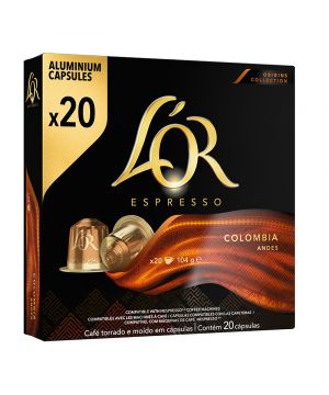 Cafe L'or Espresso Colombia 20 Capsulas