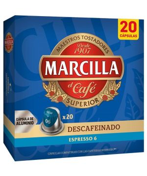 Cafe Marcilla Descafeinado 20 Capsulas X 5,2 Gr. Comp.nesp.