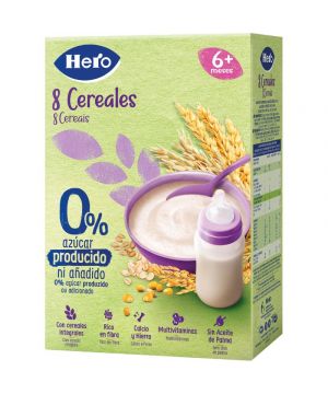 Papilla Hero Solo 8 Cereales 340 Grs