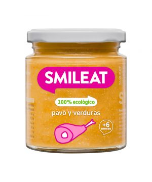Tarrito Smileat Pavo Y Verduras Ecologico 230 Grs.