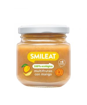 Tarrito Smileat Multifruta Con Mango Ecologico 100 Grs.