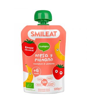 Pouch Smileat Fresa-Platano 100 Grs.