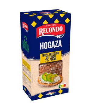 Pan Hogaza Recondo 100% Integral Con Pipas 240 Grs