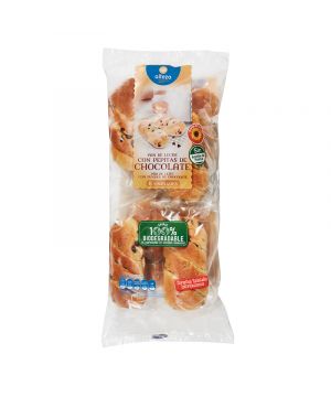 Pan Leche Alteza Con Pepitas De Chocolate 8 Und.365 Grs.