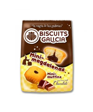 Mini-Magdalena Biscuits Galicia Rellena Chocolate 180 Grs.