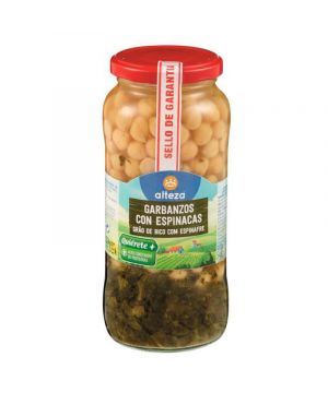 Garbanzo Alteza C/Espinacas Cocido Frc 540 Gr., 400 Gr. P.e