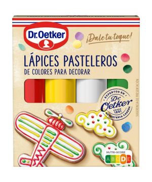 Lapices Pasteleros Colores Dr. Oetker 4 Uds.