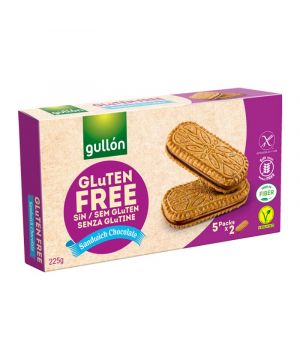 Galleta Gullon Sandwich Choco Sin Gluten 225 Grs.
