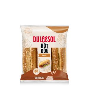 Pan Dulcesol Hot Dog Rustic Pack 6 Und. 330 Grs