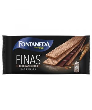 Galletas Fontaneda Barquillo Finas Chocolate Negro 92 Grs