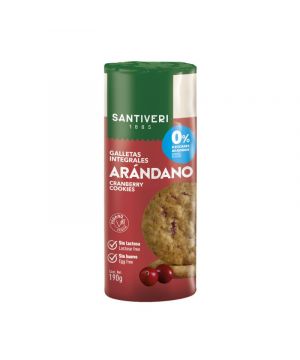 Galletas Santiveri Integrales C/Arandanos 0% Az.añad.190 Grs
