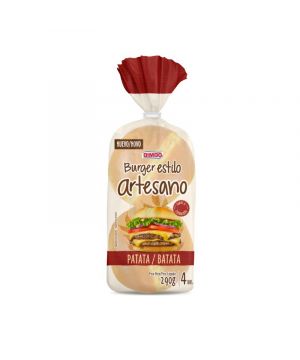 Pan Bimbo Burger Estilo Artesano Patata P-4 Und. 290 Grs.