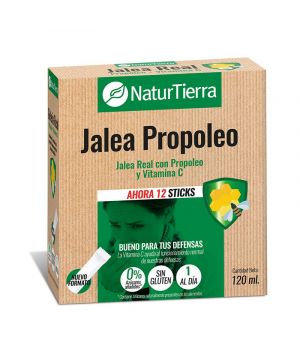 Jalea Real Naturtierra C/Propoleo 0% Azucar 12 Sticks.