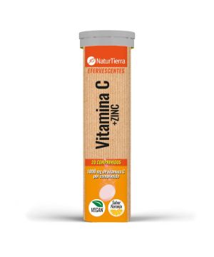 Vitamina C Naturtierra + Zinc 20 Comprimidos Efervescente