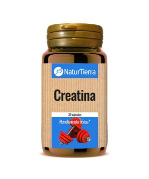 Creatina Naturtierra + Cafeina 30 Capsulas 51 Gr