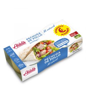 Pechuga De Pollo Al Natural Aldelis 2 Ud.160 Gr. 116 Gr. Ps