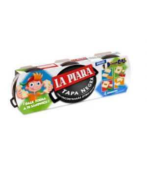 Pate La Piara Tapa Negra Pack 3 Unds X 75 Gr.