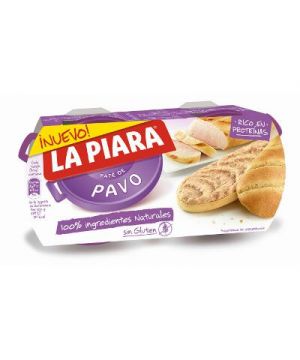Pate La Piara De Pavo Sin Gluten Pack 2 Unds X 75 Grs