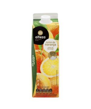 Zumo Alteza Naranja Refrigerado Sin Pulpa Brik 1 Litro