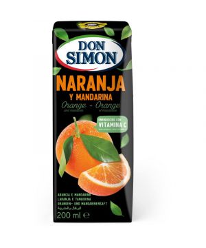 Zumo Don Simon Naranja-Mandarina 200 Ml. Pack 6 Unds
