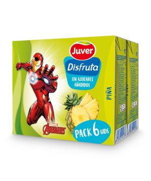 Nectar Disfruta Juver Piña Sin Azucar Pack 6 Und X 200Ml