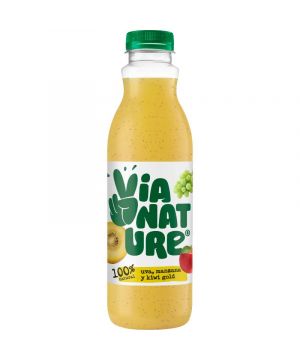 Bebida Via Nature Kiwi Gold,Manzana Y Uva 750 Ml.
