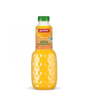 Zumo Granini Naranja 100% Exprimido Con Pulpa 1 Lt.