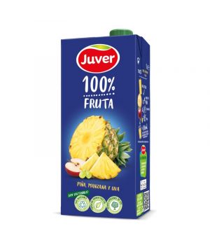 Zumo Juver Piña-Manzana-Uva Brik Litro