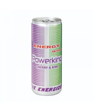 Bebida Energetica Powerking Cherry Y Kiwi 250 Ml.