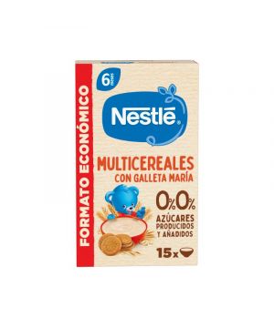 Papilla Nestle Multicereales Con Galleta Maria 0% 255 Grs