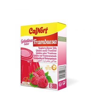 Gelatina Calnort Frambuesa 170 Grs.8 Raciones.