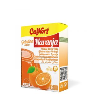 Gelatina Calnort Naranja 170 Grs.8 Raciones.