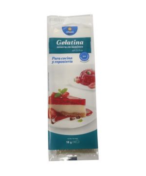 Gelatina Alteza Neutra 10 Hojas 20 Grs