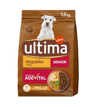 Alimento Ultima Dog Mini Senior Pollo Perro Seco 1,5 Kilos