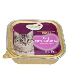 Alimento Tandy Gato Con Salmon Tarrina 100 Grs
