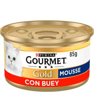 Alimento Gourmet Gold Buey Gato Humedo 85 Grs