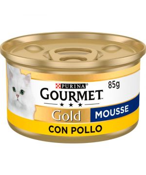 Alimento Gourmet Gold Mousse Pollo Gato Humedo 85 Grs