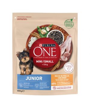 Alimento One Junior Pollo-Arroz Perro Seco 800 Grs