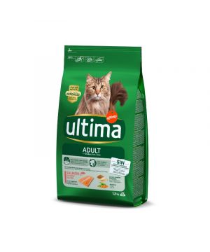 Alimento Ultima Cat Salmon,Arroz Y Cereales 1,5 Kilos
