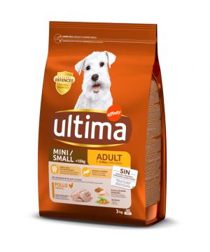 Alimento Ultima Dog Mini Adult Pollo 3 Kilos.