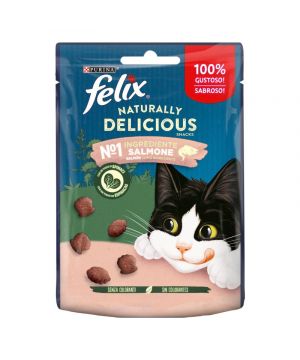 Alimento Felix Naturally Delicious Salmon 50 Grs.