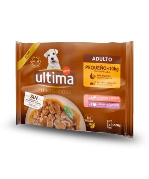 Alimento Ultima Dog Mini Fit&Delicious Pescado P-4X100 Grs.