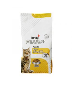 Alimento Tandy Plus+ Gato Pollo Fresco Y Arroz 800 Gramos