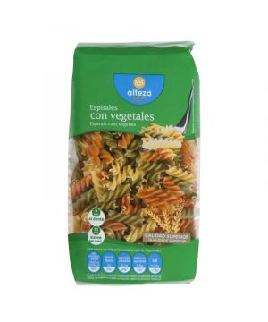 Pasta Alteza Espirales Con Vegetales 500 Grs