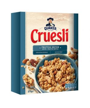 Cereal Quaker Cruesli Granolas De Avena Y Frutos Secos 375Gr