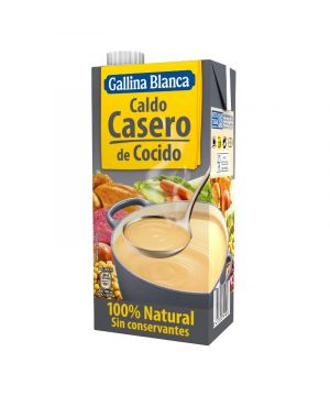 Caldo Gallina Blanca Casero Pollo 100% Natural Brik Litro
