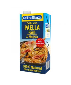 Caldo Gallina Blanca Facil Paella Marisco 100%Natural Lt