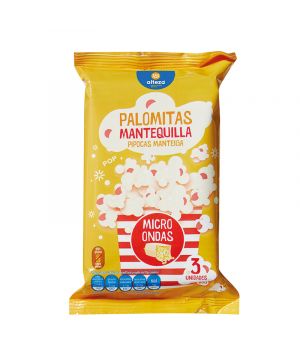 Palomita Alteza Microondas Mantequilla P3 Und.x 90 Gr.