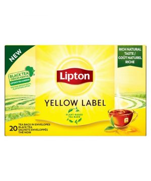 Infusion Lipton Te Negro Yellow Label 20 Filtros